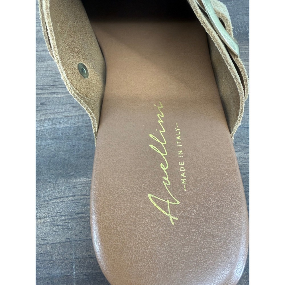 Anellini Suede Clogs Studded Wood Heel Mule Boho Retro Cottagecore EU 38/ US 7.5 - Picture 12 of 12